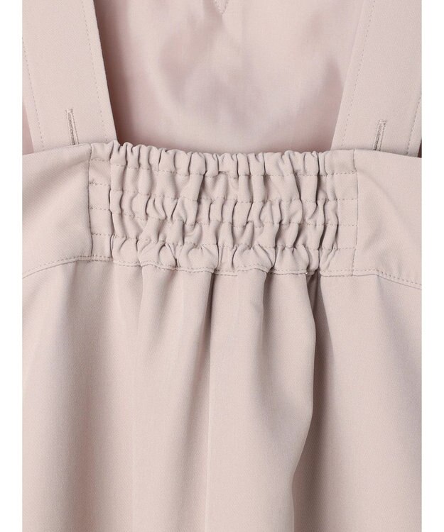 earth music&ecology Ｖネック切替ジャンスカ Beige