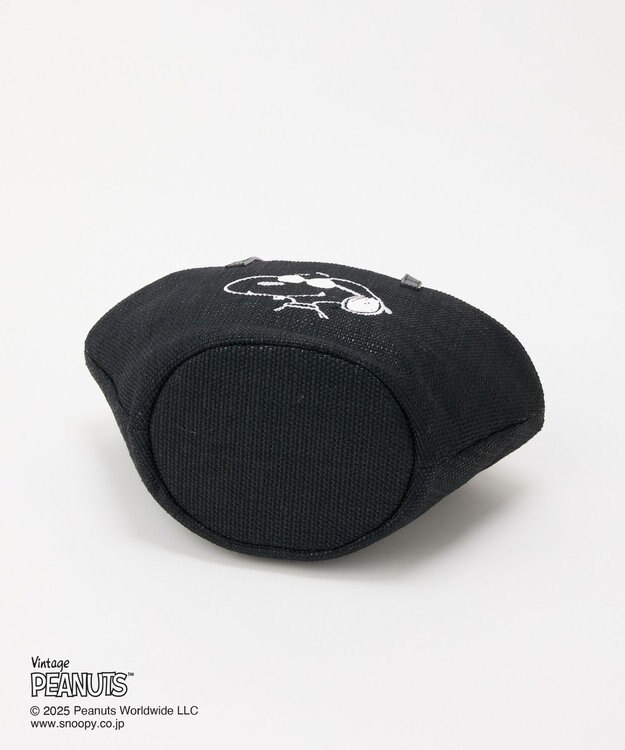 russet 【2025SS】《PEANUTS×russetコラボ第二弾》カゴトートバッグ小(CE-1515) Black