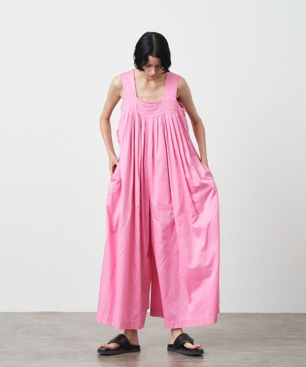 ATON MICRO COTTON SATIN | オールインワン PINK