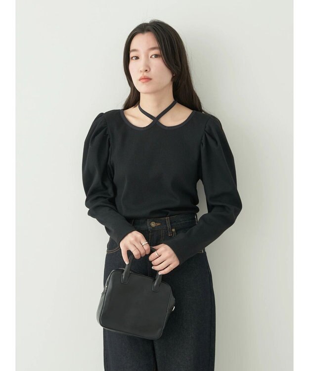 earth music&ecology ホルターネックインナー Black