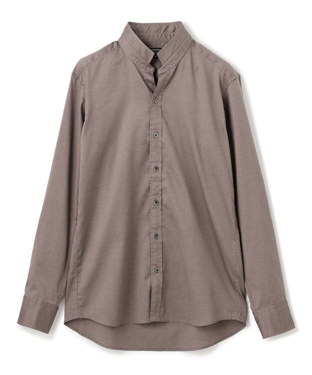 JOSEPH HOMME 80/2 オックス　ウイングカラーシャツ ダークベージュ系