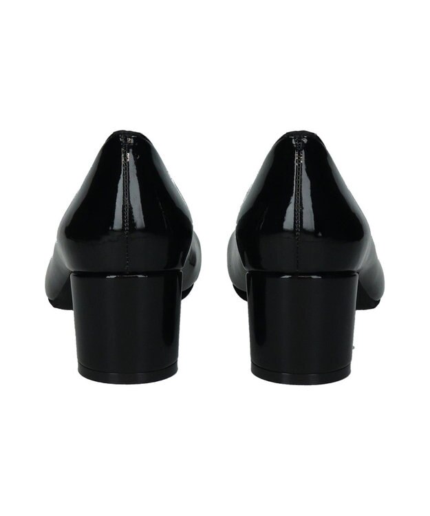 Bridget Birkin 【Bridget Birkin】オブリークレインパンプス ブラックエナメル