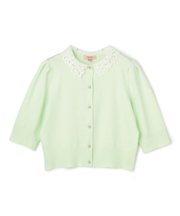 TOCCA 【chayさん着用】MOONLIT MUSE SHORTSLEEVE カーディガン グリーン系