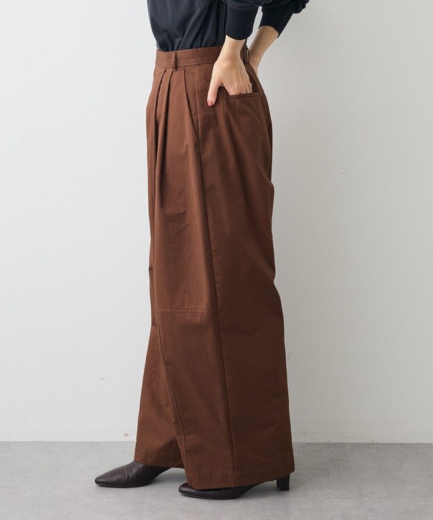 CRAFT STANDARD BOUTIQUE ワイドカーブチノパンツ Brown