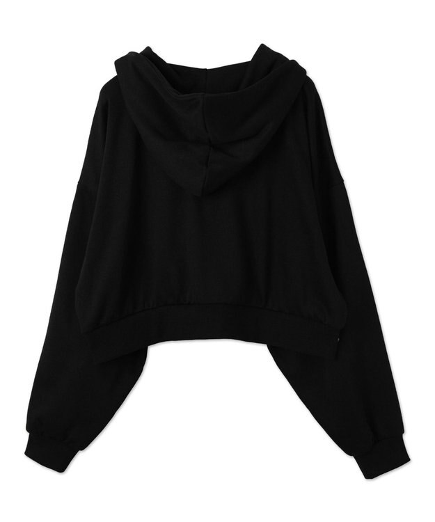 WEGO パイピングハーフジッププルパーカー ブラック