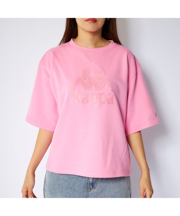 OP／FILA 【Kappa】スウェットTシャツ セットアップトップス ピンク