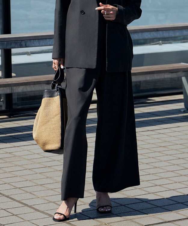 ICB 【洗える】 UnleashLite タックパンツ ブラック系