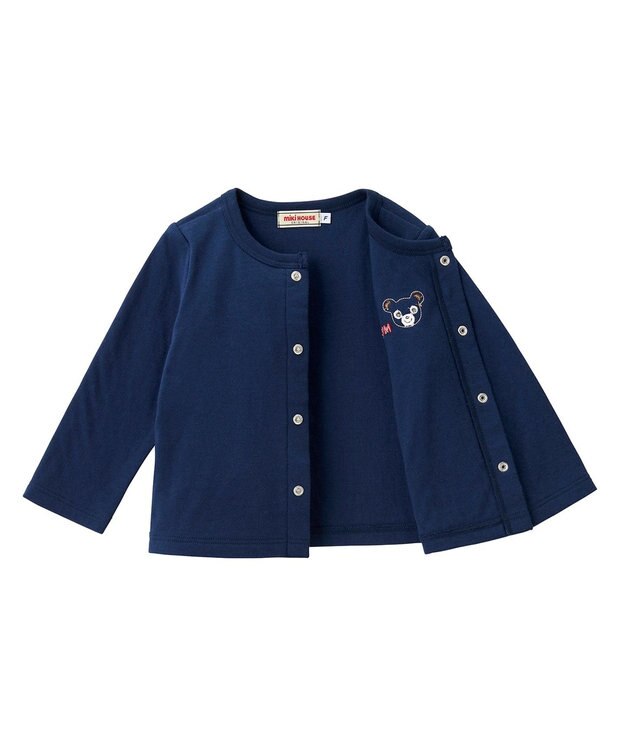 MIKI HOUSE HOT BISCUITS 【ミキハウス】 オーバーオールギフトセット【BOX付き】 紺