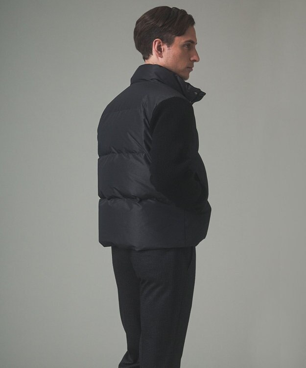 GOTAIRIKU 【ダウン80％使用】ニットスリーブ ダウンブルゾン ブラック系8