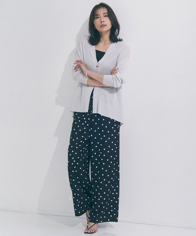UNFILO 【WEB限定カラー】イージーカーディガン シルバーグレー