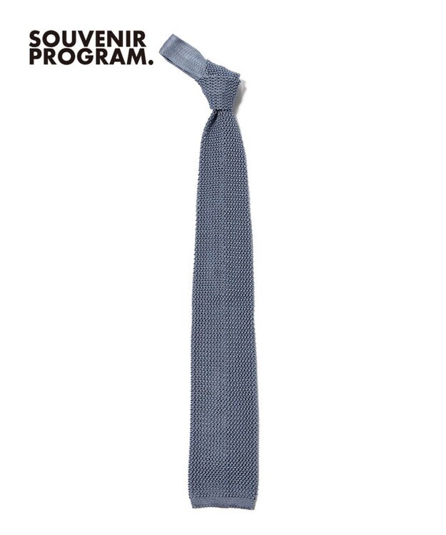 J.PRESS MEN 【J.PRESS ORIGINALS】Silk Wide Knit Tie サックスブルー系