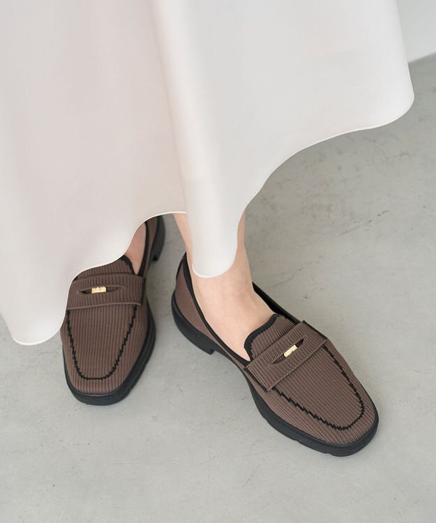 steppi 【VERY掲載 / 撥水 / 洗える】コインローファー ダークブラウン