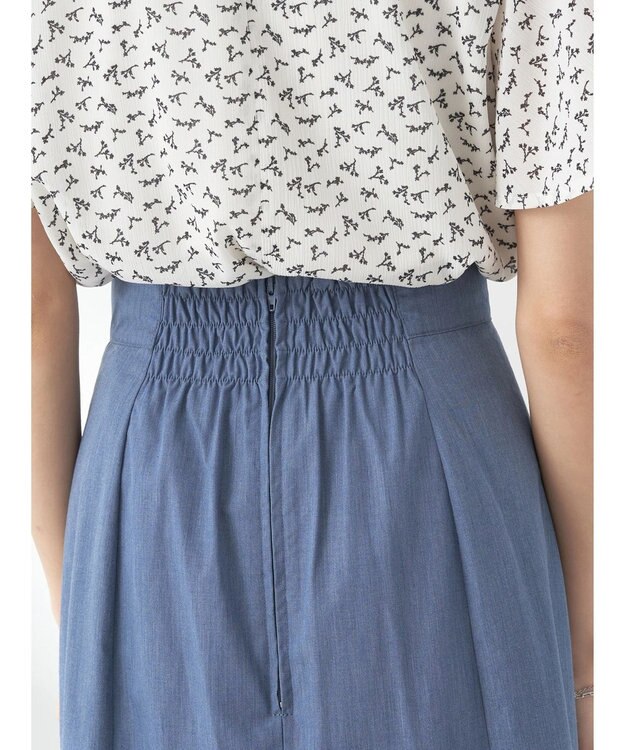 earth music&ecology チューリップヘムティアードスカート Blue