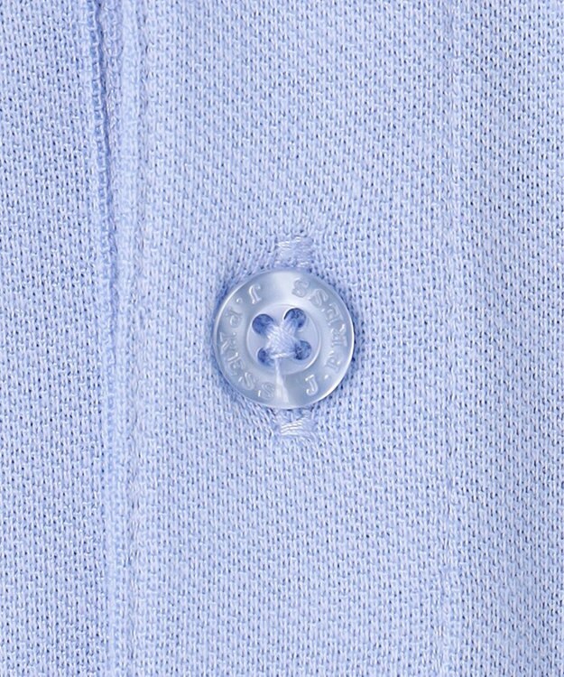 J.PRESS KIDS 【140-170cm】ダブルライン カラー 半袖ポロシャツ ライトブルー