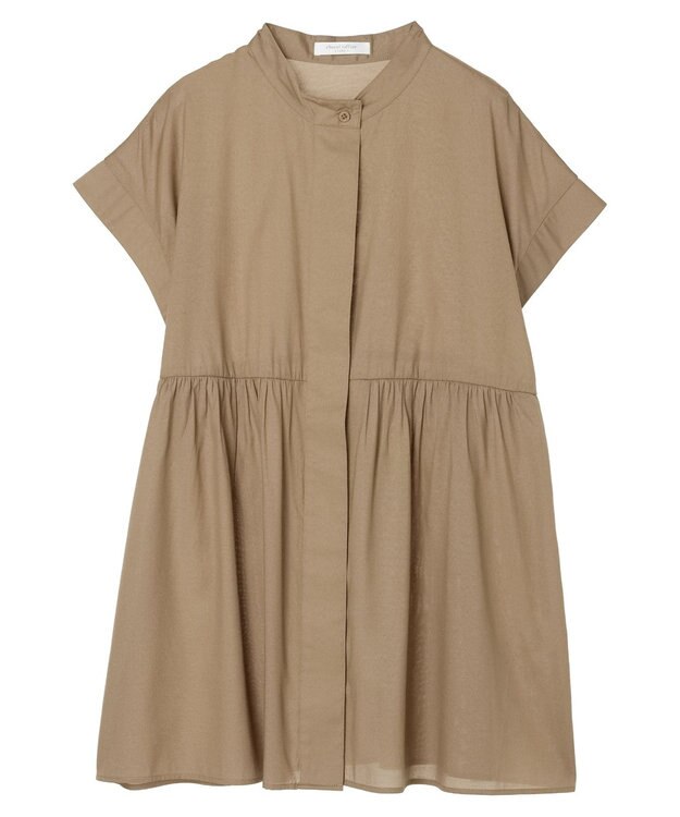 Green Parks 接触冷感　フレンチスリーブチュニック Khaki