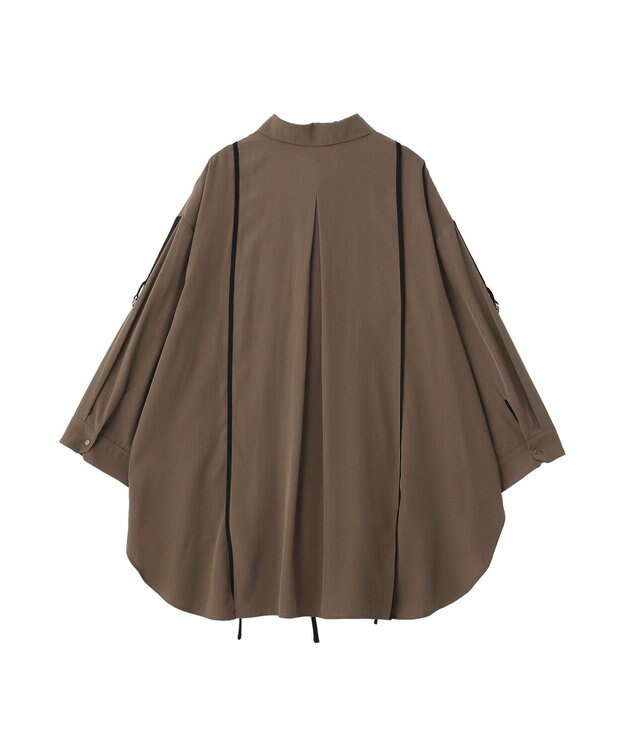 YECCA VECCA ストリングデザインシャツ Khaki