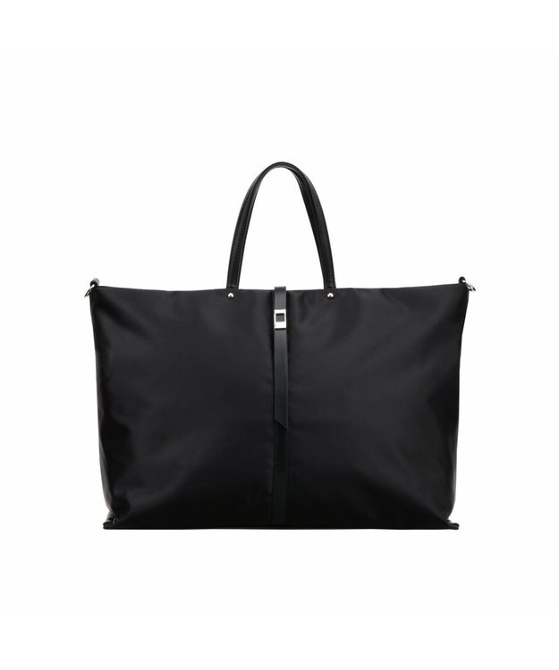 ACE BAGS & LUGGAGE PROGRES プログレ ミュー トートバッグ 2WAY セットアップ機能 ショルダーベルト付き 17396  トートバッグ レディース ユーティリティポケット ボストンバッグ ブラック