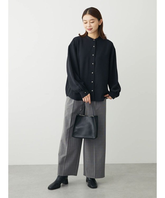 Green Parks ・ＥＬＥＮＣＡＲＥ　ＤＵＥ　バックプリーツブラウス Black