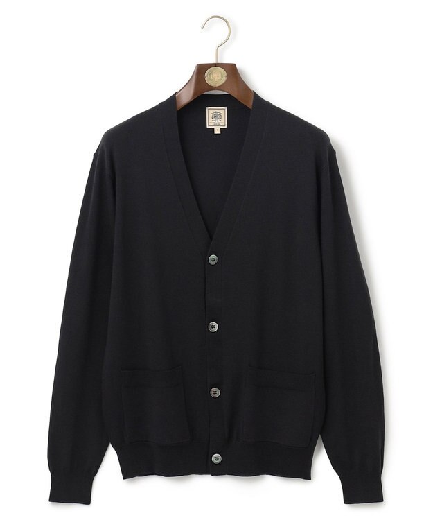 J.PRESS MEN ハイゲージ ニット カーディガン グレー系