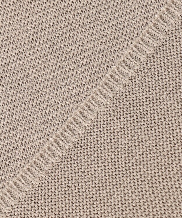 ANY L 【洗濯機可能/アンチピリング/UVケア】アクリルガーターコクーンニット サンドベージュ