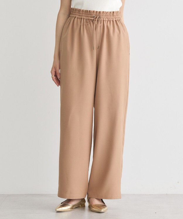 earth music&ecology リラックスワイドパンツ Camel