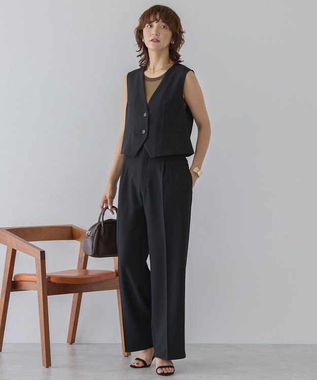 AMERICAN HOLIC ショート丈ベスト Black