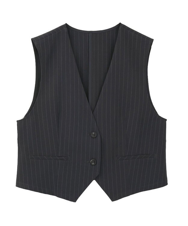 AMERICAN HOLIC ショート丈ベスト Black