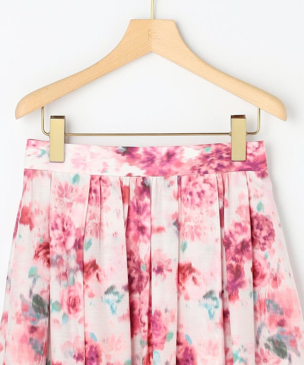 組曲 L 【先行予約・Flower Collection】ブーケフラワープリント スカート ピンク系5