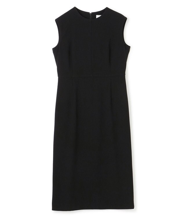 BEIGE， 【セットアップ対応】CINDY / 配色ライン クルーネックドレス Black x Black
