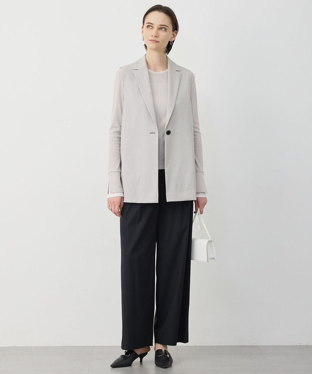 ICB L セミシアーテレコ レイヤード風カットソー トープ