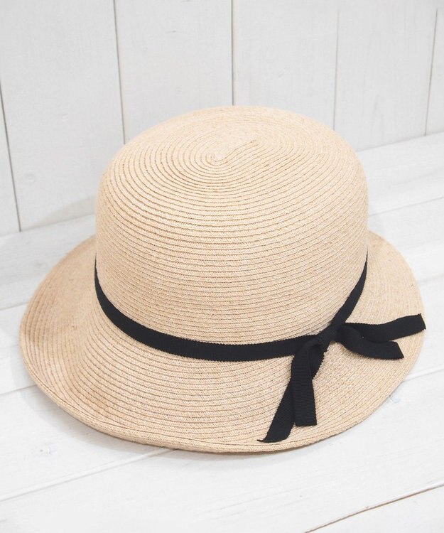 石田製帽 ラフィアブレード ソフトハットブルトン ナチュラル