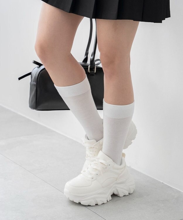 WEGO 厚底ボリュームダッドスニーカー ホワイト