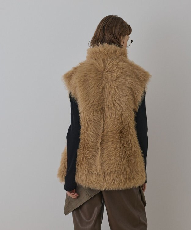 GRACE CONTINENTAL URBANCODE 衿付きジレ キャメル