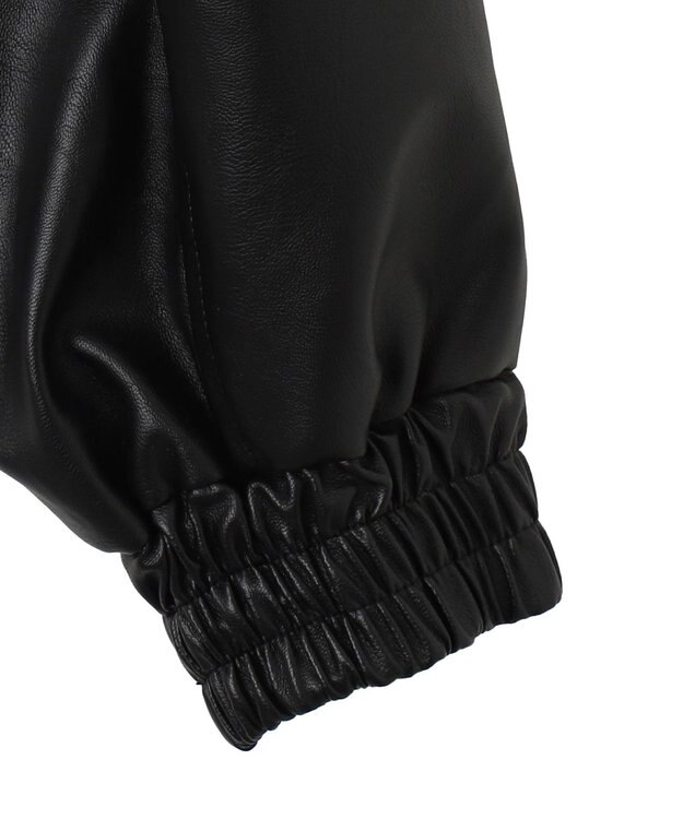 WEGO PUショートブルゾン ブラック