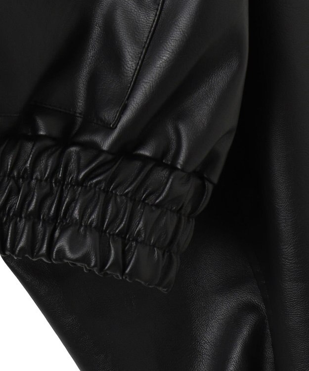 WEGO PUショートブルゾン ブラック