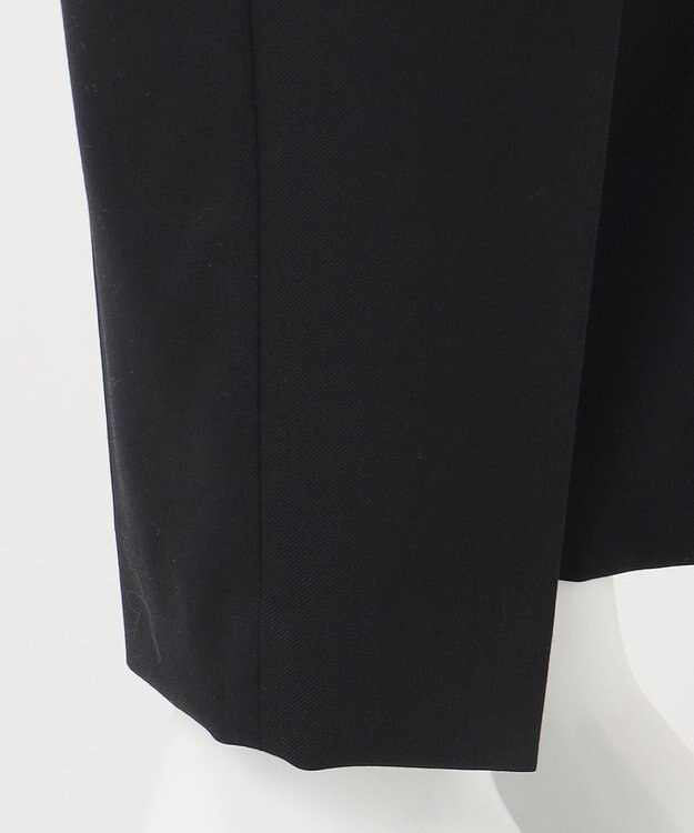 23区 【エステータ】ウールツイル ワイドテーパード パンツ ブラック系