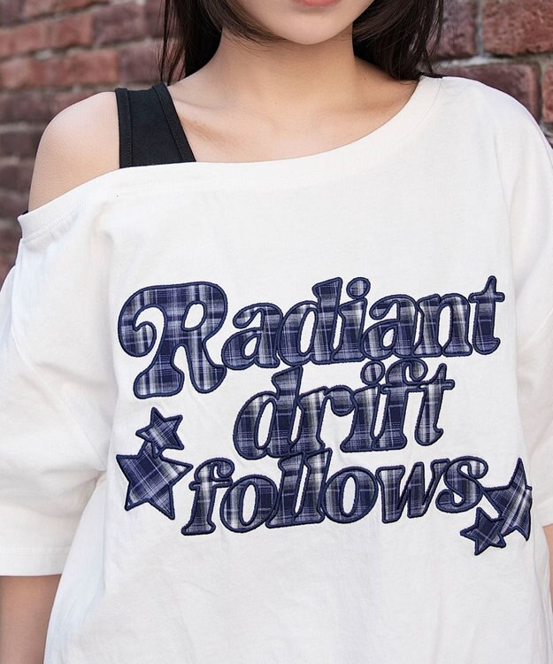 WEGO タンクレイヤードワンショルビッグT ホワイト