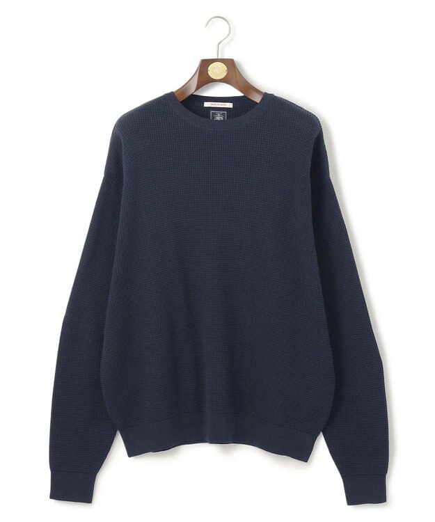 J.PRESS MEN 【J.PRESS ORIGINALS】Suvin Gold Thermal Knit / Made in Japan ネイビー系