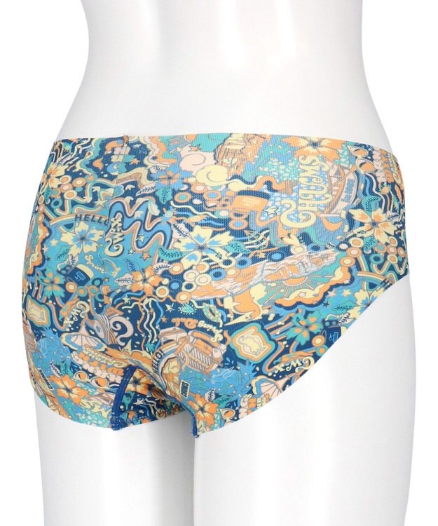 CW-X 【WOMEN】 CW-X 【CHUMS (チャムス)コラボ】 スポーツショーツ すそがズレあがりにくい 吸汗速乾(本体) ストレッチ性(本体) はきこみ丈あさめ レディース LNY200 /ワコール ブルー