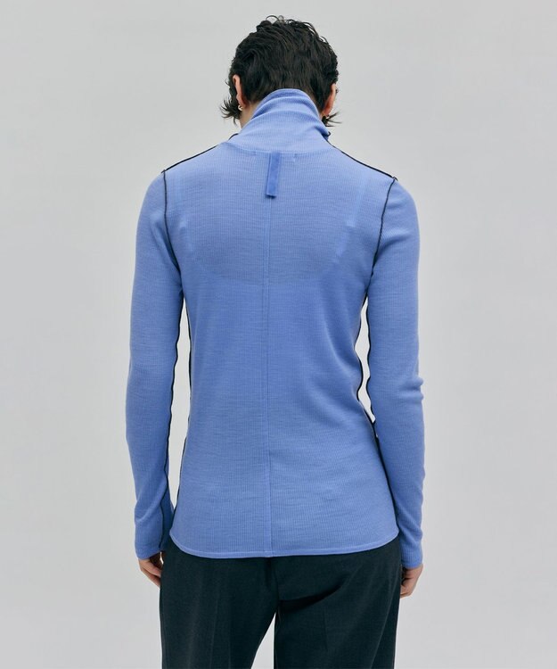 BEIGE， 【洗える・SPUR.JP 掲載】FORD / ハイネックトップス Sax×C Gray