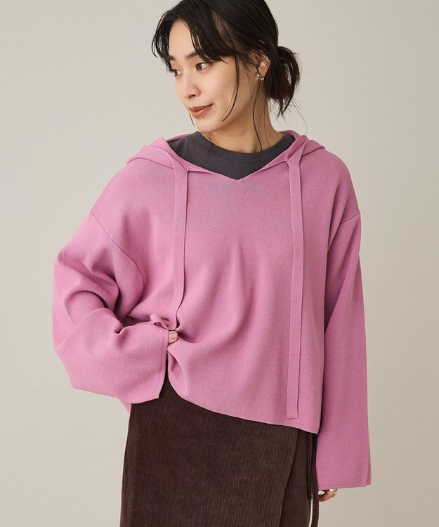 CRAFT STANDARD BOUTIQUE ハーフミラノニットフーディー＜ハンドウォッシャブル＞