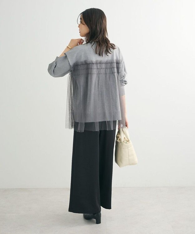 Green Parks チュールドッキングプルオーバー Gray