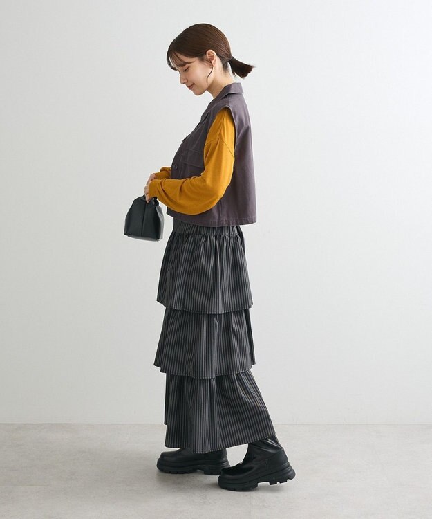 Green Parks ・ＳＵＧＡＲ　ＳＰＯＯＮ　ミリタリーショートベスト Charcoal Gray