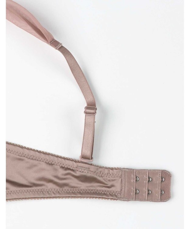 AMPHI ブラジャー 【NAILS INCコラボ】谷間をつくる 脇スッキリ 軽いつけごこち Gカップまで対応 大きいサイズ ブラ BLH303 アンフィ／ワコール ブラウン