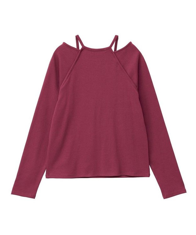 Green Parks ・ＳＵＧＡＲ　ＳＰＯＯＮ　レイヤードライクリブロンＴＥＥ Bordeaux