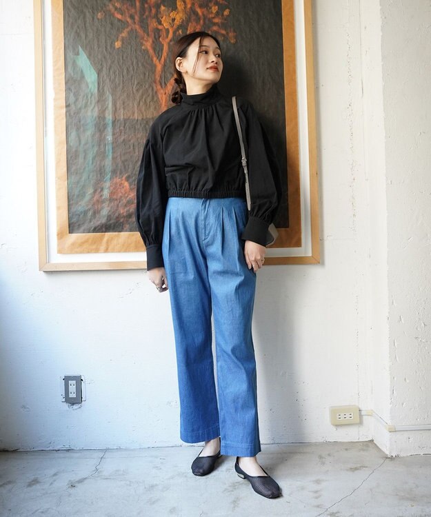 woadblue GLORY ツータック パンツ BLUE