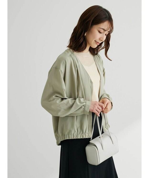 Green Parks ＳＥＴ２点　ラメすかしニット＋キャミソール Off White