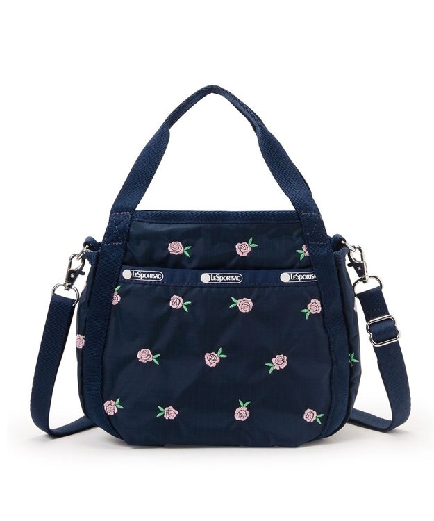 LeSportsac SMALL JENNI/ピンクローズエンブロイダリー ピンクローズエンブロイダリー