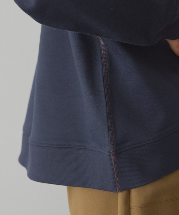 AMERICAN HOLIC 配色ライン裏毛プルオーバー Navy