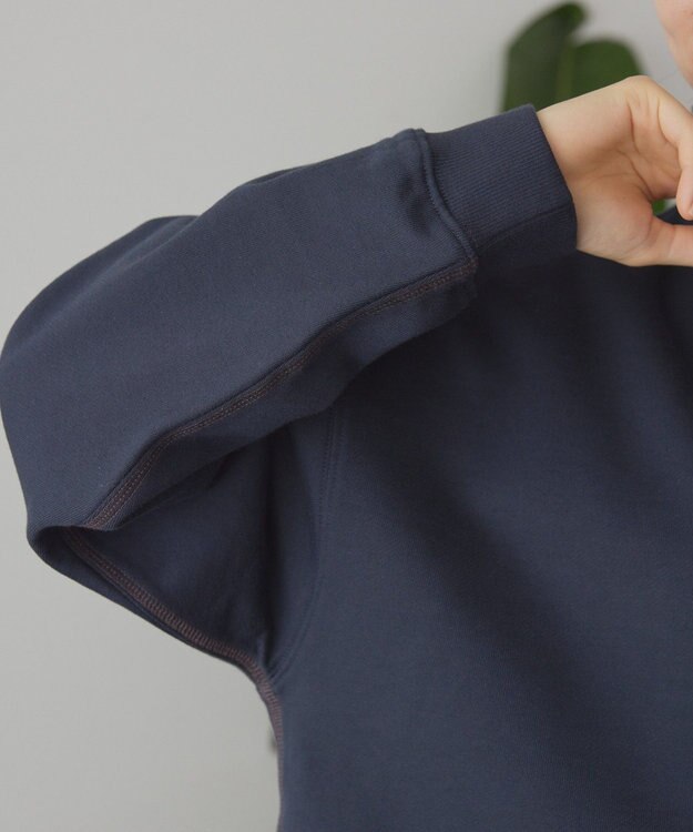 AMERICAN HOLIC 配色ライン裏毛プルオーバー Navy